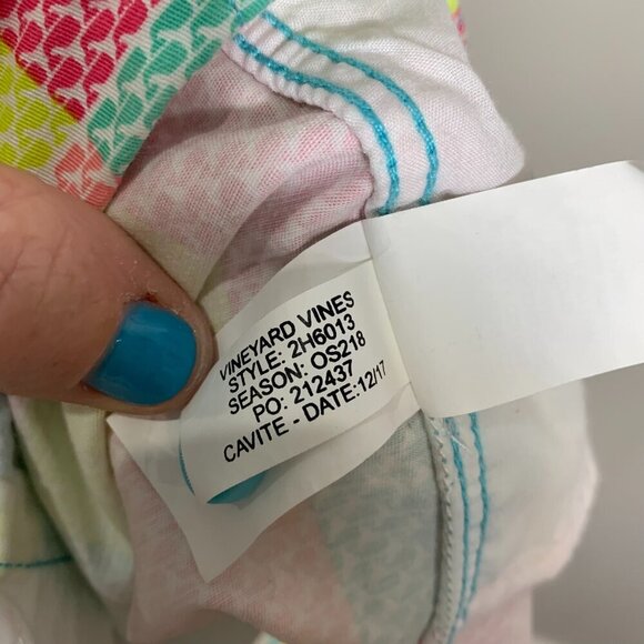 Vineyard Vines Whale Patchwork Every Day Shorts Womens Multicolor Stretch Size 6 - Picture 10 of 12